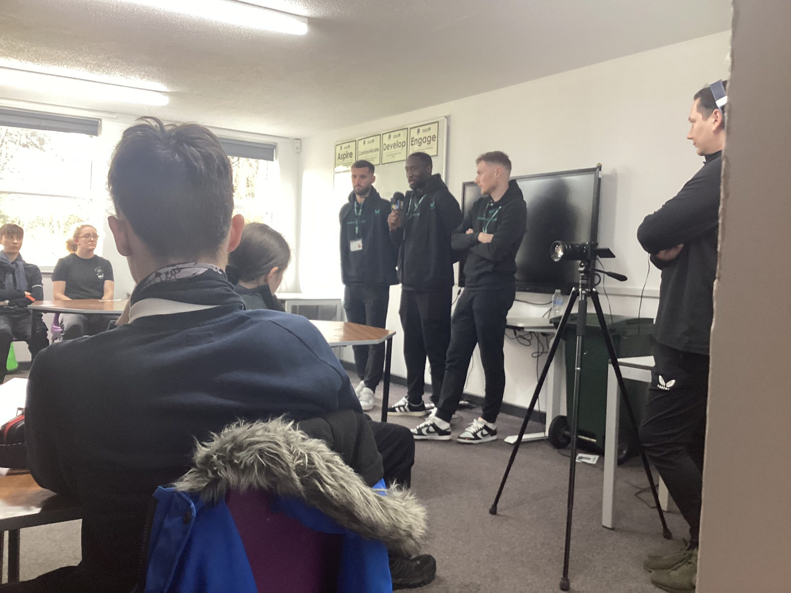 Inspiring Visit from Mansfield Town Players at Dawn House School!